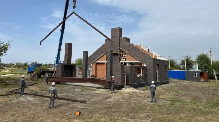 Шале на берегу Дона Финиш стены